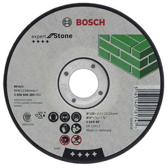 Bosch Skæreskive 125x2,5mm Sten K24 - 2608600222