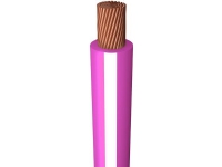 Monteringsledning, halogenfri 1X0,75 mm² H05Z-K lyserød/hvid 300/500V spole, ledningsdiameter 2,7 mm - (200 meter)