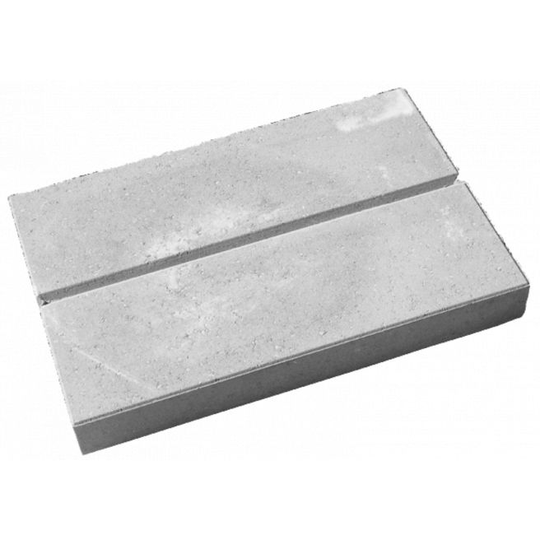 RBR Lock Block Top - 40x60x7 - Grå - U/Knæk Støttemur