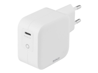 DELTACO USBC-GAN02 - Strømforsyningsadapter - 61 Watt (USB-C) - hvid