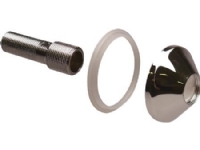 Uponor Smart Aqua Plus tilgangsstykke med Ø70 mm roset og pakning - dimension 1/2 x 3/4 x 70mm