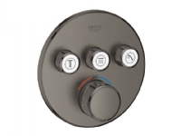 Grohe GRT SmartControl term. - til indbyg, 3 ventiler 3SC, Børstet Hard Graphite 29121AL0