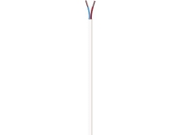 NKT Tilledning flad, PVC 2x0,75 mm² PKLF sort 300/300V spole, kabeldiameter 3,8x6,3 mm - (100 meter)
