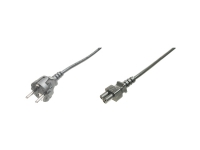 Strømkabel Schuko C5, Schuko, sort, 1,8 m