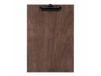 Menu Kortholder A4 Securit viser 1 A4 side med clips Valnød