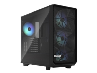 Fractal Design Meshify 2 RGB - Tower - udvidet ATX - sidepanel med vindue (hærdet glas) - ingen strømforsyning (ATX) - black TG light tint - USB/Lyd