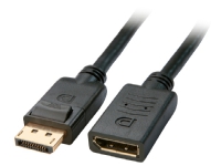 Lindy 3m, DisplayPort, 3 m, DisplayPort, DisplayPort, Hanstik, Hunstik, 2560 x 1600 pixel