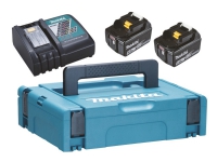 Makita PowerPack LXT - Batterioplader + batteri 2 x - Li-Ion - 5 Ah - 90 Wh