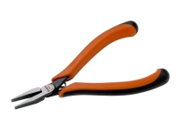 Bahco Finmekanisk fladtang, 8,6 mm, 2,5 cm, 7 mm, Polypropylen (PP), Stål, Termoplast, Sort, Orange, 13,5 cm