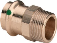 VIEGA Sanpress overgang 1/2-12 mm af rødgods muffe/nippel, SC-contur