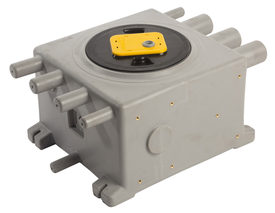 Grey waste tank 8l med niveauvagt 12/24v