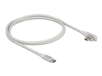 Delock - USB-kabel - USB-C (han) vinklet, magnetisk til USB-C (han) - USB 3.2 Gen 2 / Thunderbolt 3 - 1.2 m - USB Power Delivery (5 A, 100 W), 4K60 H