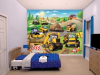Min første JCB tapet 243 x 305 cm