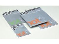 Notesblok Bantex Wire-O, A5, linjeret, 80 ark, 70 g