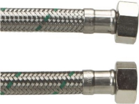 Tilsl.Sl 3/8 Lx3/8 L 300mm DN8 - softpex koldt-varmt vand-rustfri flet