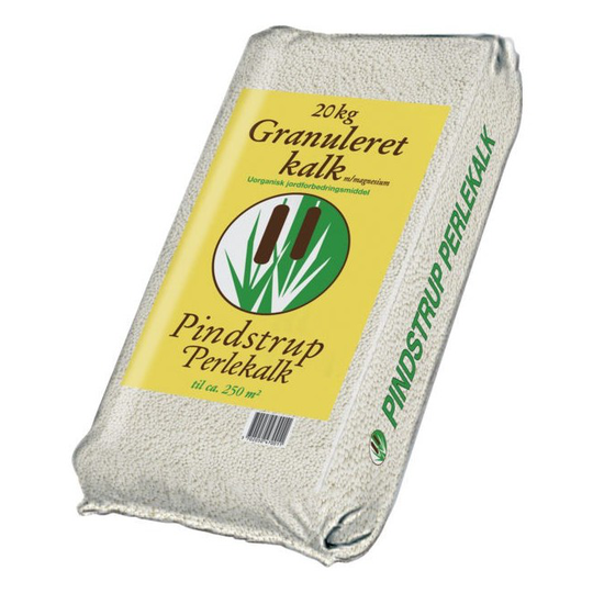 Pindstrup perlekalk, granuleret kalk m/magnesium, 20 kg.