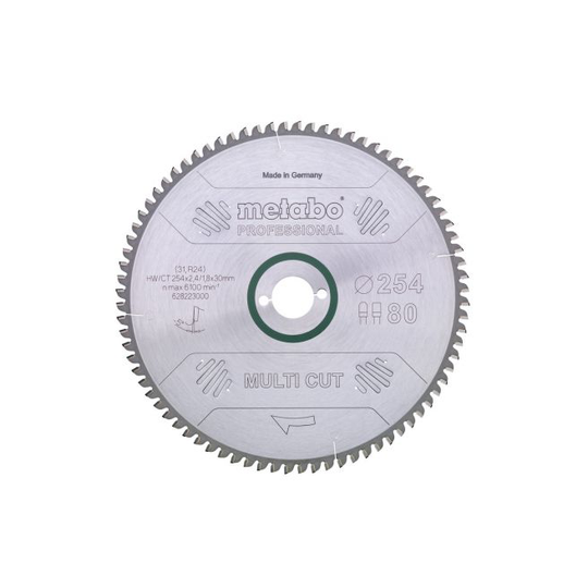 Metabo 4007430177049 - 628091000 Rundsavklinge multi cut, kvalitet professional, til semistationære rundsav