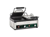 Klemgrill Waring med glat grillflade 43x23.5 Rustfri stål og støbejernsplader,1 stk/krt