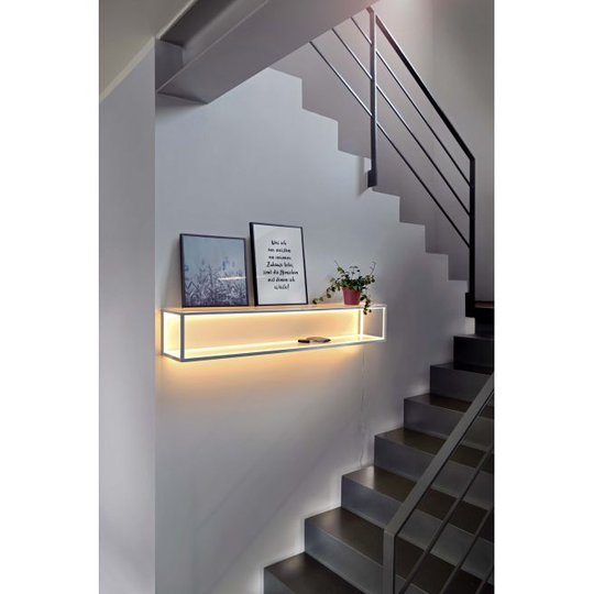 Sompex Vägghylla med led Delux Silver - Højde 20 cm