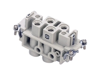 HARTING HAN Com stik, indsats type 16B hunstik skrueterminal maks 16mm2, 80A 4 + 2 polet
