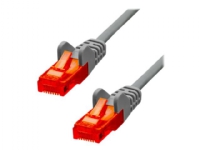 ProXtend - Patchkabel - RJ-45 (han) til RJ-45 (han) - 10 m - 5 mm - UTP - CAT 6 - IEEE 802.3af - booted, knastfri, strenget - grå