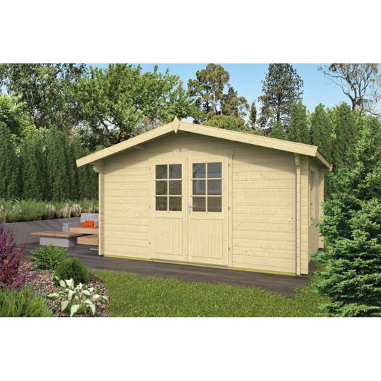 Fresno Bjælkehytte 40 mm - 407220N - 12 m²