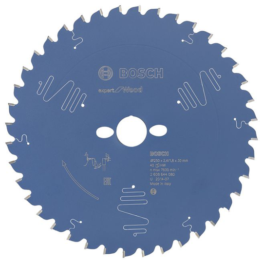 Bosch Rundsavsklinge 250x30x2.4mm 40t Exp Wood - 2608644080