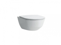 Laufen Pro hængeskål Rimless type 820966 inkl. Slim toiletsæde m/Soft Close & Quick Release beslag type 898966. Boltafstand 180 mm.
