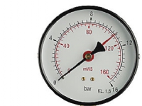 Vandsøjlemåler Ø80, 0-6 mVS - Ø80, 1/2'' (ned), 0-6 mVS eller 0,6 bar og m/stilleviser