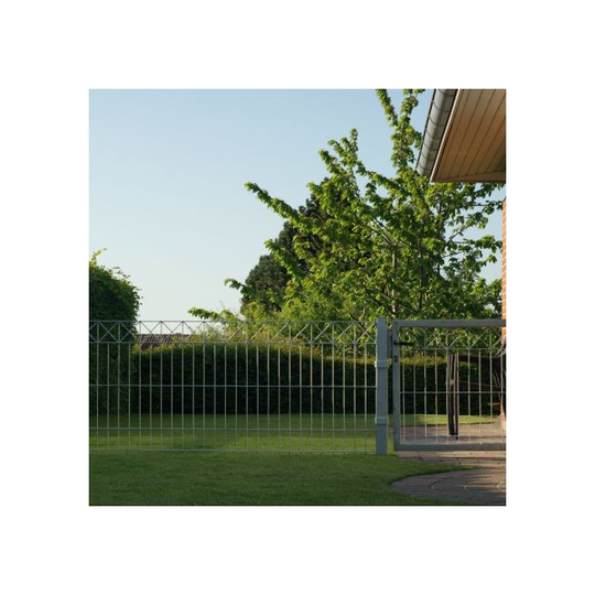 Panelhegn M/deko "X" Galvaniseret 80 Cm