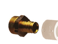 Uponor Q&E 15X1/2'' sm.np. - Fremst. af DZR messing. Kun til Uponor PEX-A rør