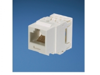 Panduit Category 6, 8 position, 8 wire keystone jack module White, Hvid, RJ45
