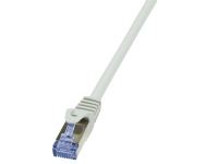 LogiLink PrimeLine - Patchkabel - RJ-45 (han) til RJ-45 (han) - 2 m - SFTP, PiMF - CAT 6a - halogenfri - grå