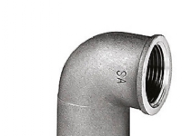Vinkel 90gr 3/8 -12 mm - rørgevind muffe og loddemuffe