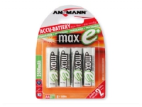 ANSMANN - Batteri 4 x AA type - NiMH - (genopladelige) - 2500 mAh