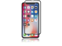 AURORA Essentials iPhone X/XS, Curved Glass, sort