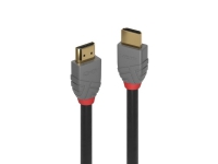 Lindy 36965, 5 m, HDMI Type A (Standard), HDMI Type A (Standard), 18 Gbit/sek., Sort, Grå