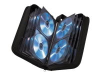Hama CD Wallet 120 - Omslag til CD/DVD disks - 120 disks - nylon - sort