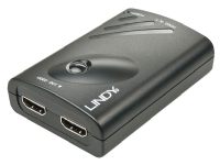Lindy 38409, DisplayPort, HDMI, 1920 x 1080 (HD 1080), 3840 x 1080, 3840 x 2160, 1080p, 2160p, Sort, 4K Ultra HD