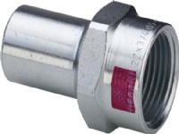 VIEGA Prestabo indstikstykke nippel / muffe 1/2x22mm, af ulegeret stål Indvendigt gevind, SC-contur
