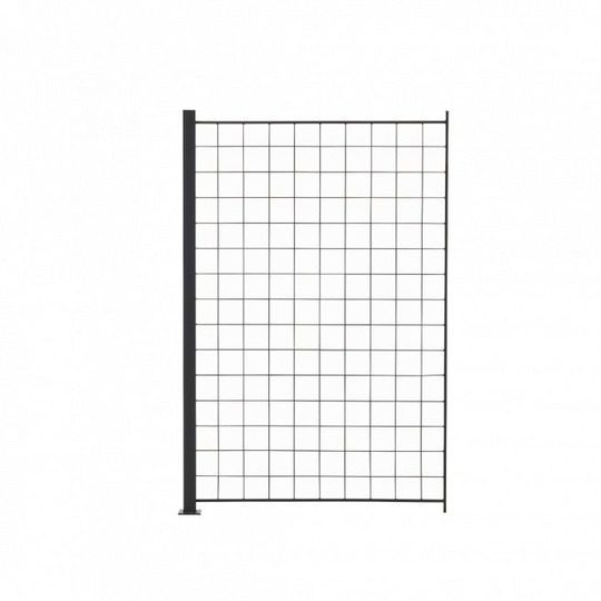 1 tillægsfag espalie sort 150x100 cm inkl. 1 alu stolper 158 cm - 116-098