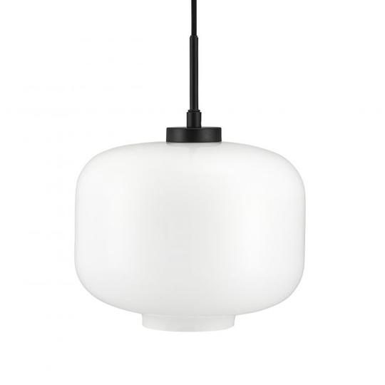 Dyberg Larsen ARP Pendel Opal D25cm with matt sort suspension - 8181