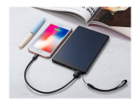 Sandberg Urban Solar Powerbank 10000 - Solarstrømbank - 10000 mAh - 37 Wh - 18 Watt - 3 A - QC 3.0 (2 x USB, USB-C) - på kabel: Micro-USB, USB-C