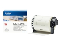 Brother DK-22246 - Papir - sort på hvid - Rulle (10,3 cm x 30,48 m) 1 rulle(r) fortløbende mærkater - for Brother QL-1050, QL-1060N, QL-1100