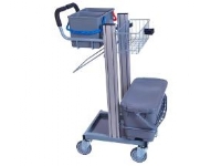 Rengøringsvogn Tina Exclusiv fugtsystem med 2 stk 6 ltr spande og 1 spand,1 stk