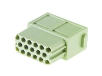 HARTING Stik indsats female (hun) HAN DDD 17-polet, modular stik serie, max. 10A 250V