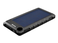 Sandberg Outdoor Solar Powerbank 10000 - Solarstrømbank - 10000 mAh - 37 Wh - 3 A (USB, USB-C) - på kabel: Micro-USB, USB-C