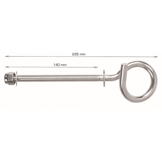Home-it gyngekrog M12 x 140 mm elforzinket