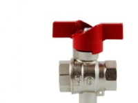 KUGLEHANE T-GREB M/M 1/2'' - Kuglehane ''New Compact'' med fuldt gennemløb. Muffe/Forsk.