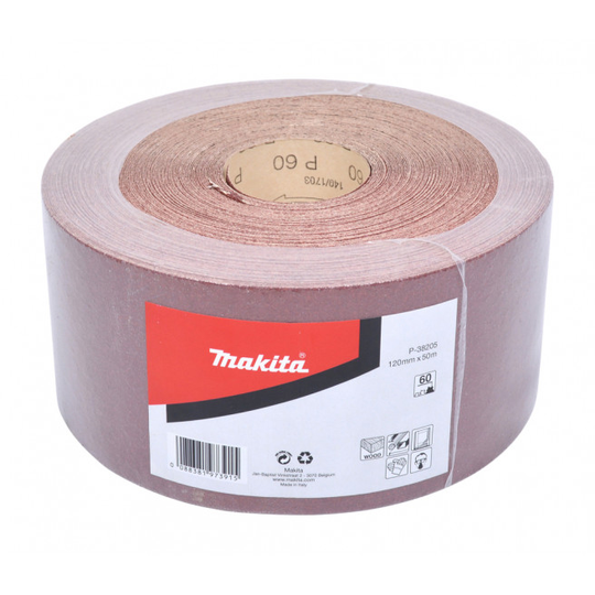 Makita Sandpapir Rulle 120mmx50m K60 - P-38205